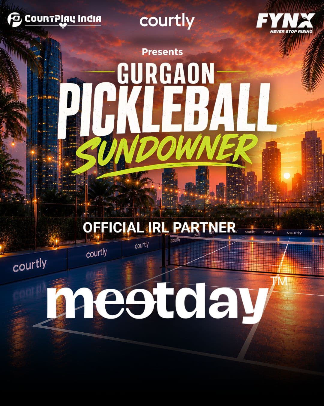 Gurgaon Pickleball Sundowner Poster